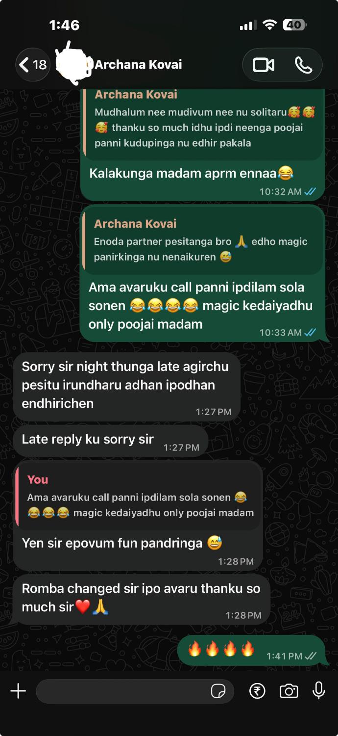 Archana Kovai WhatsApp result