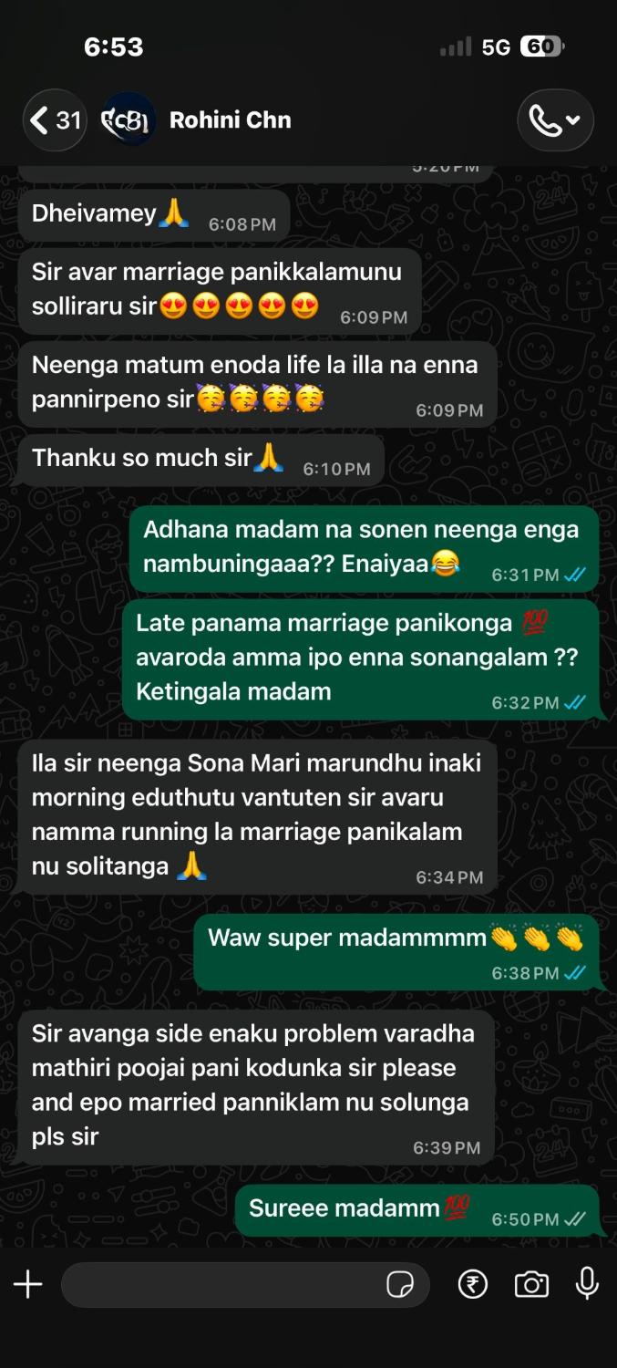 Rohini Chn WhatsApp result