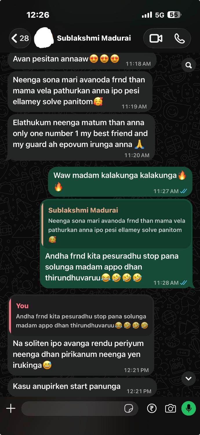 Sublakshmi Madurai WhatsApp result