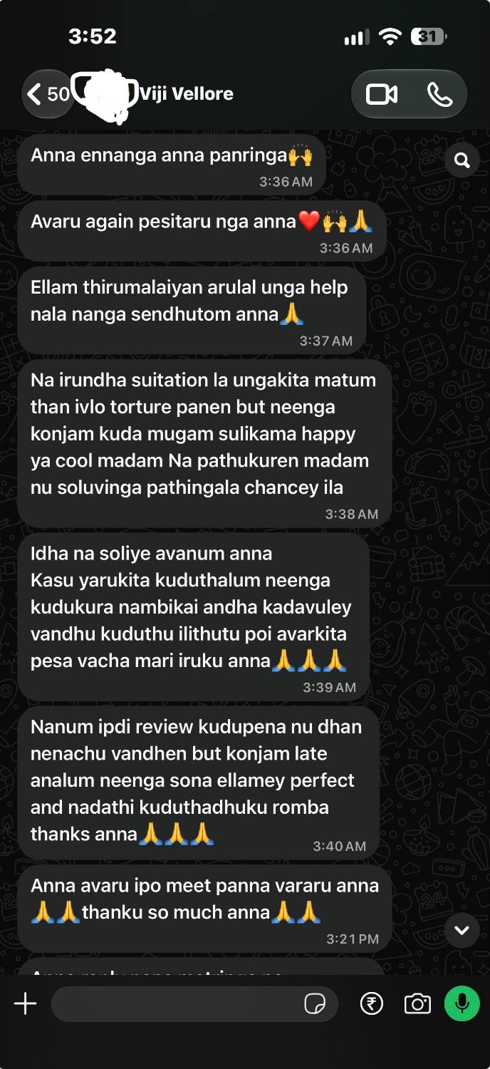 Viji Vellore WhatsApp result